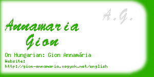 annamaria gion business card