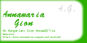 annamaria gion business card